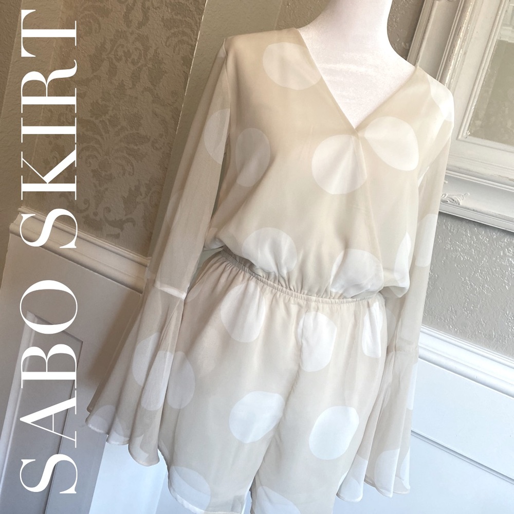 Gorgeous Sabo Skirt Polka Dot Playsuit Romper Size small! - Picture 2 of 9